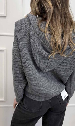 HaveOne Cardigan Punto Pannocchia Grigio