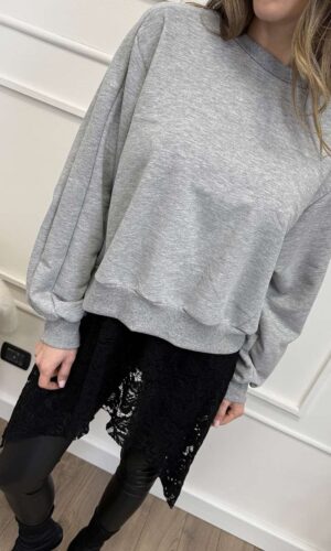 HaveOne Felpa con top pizzo