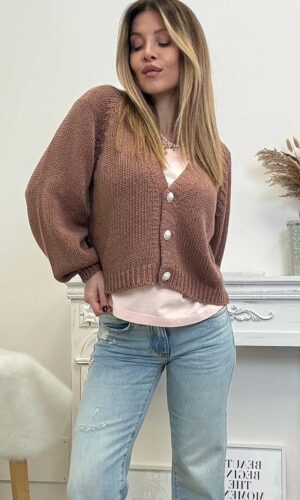 HaveOne Cardigan Bottoni Gioiello Phard