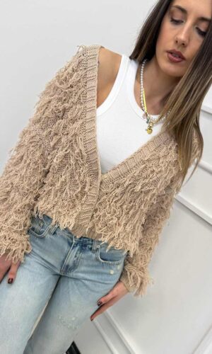 HaveOne Cardigan Frange Beige