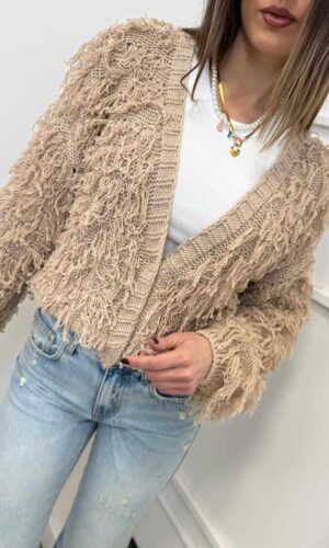 HaveOne Cardigan Frange Beige