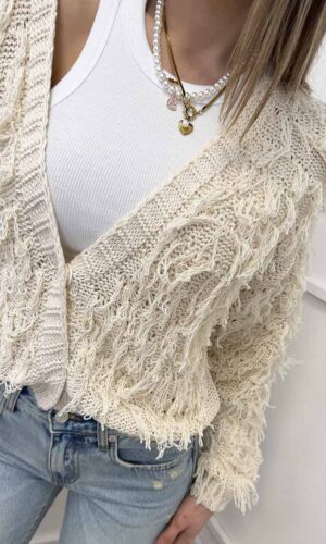 HaveOne Cardigan Frange Calce