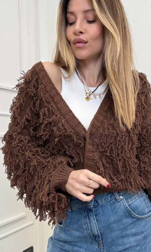 HaveOne Cardigan Frange Moro