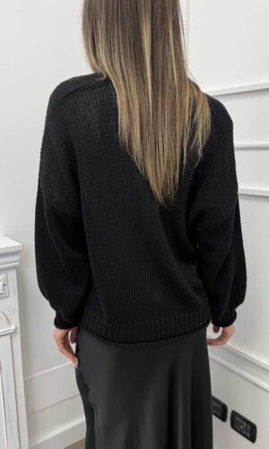 HaveOne Cardigan Tasche Nero