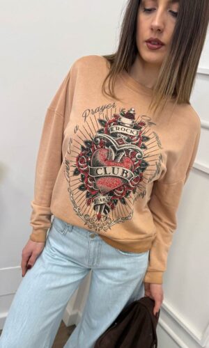 HaveOne Felpa Cuore Sacro Phard