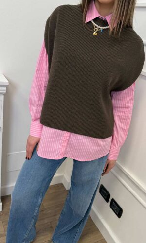 HaveOne Gilet Girocollo Moro