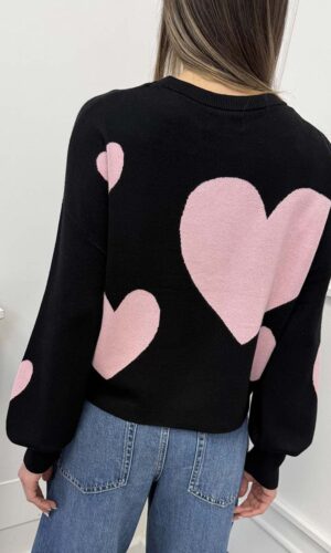 Only Maglia Cuore Nero