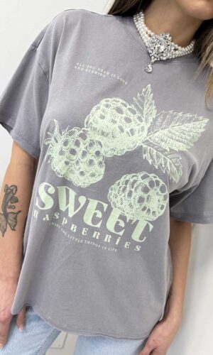 Only Tee Oversize Grigio