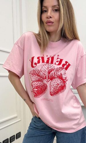 Only Tee Oversize Rosa