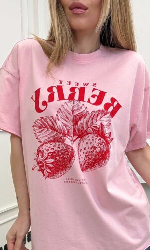 Only Tee Oversize Rosa