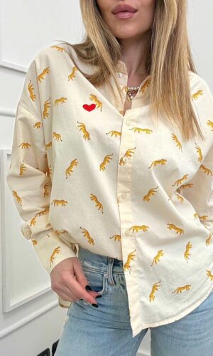 Pieces Camicia Tigri