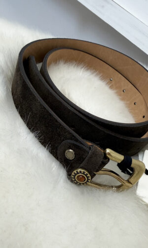 Vicolo Cintura Scamosciata Moro