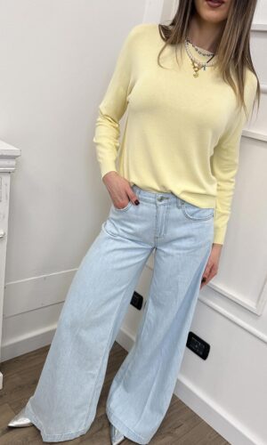 Vicolo Maglia Manica Lunga Butter Yellow