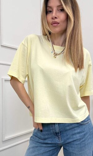 Vicolo T-shirt Cropped Giallo