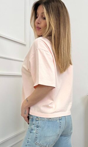 Vicolo T-shirt Cropped Rosa
