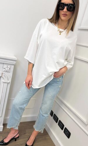Vicolo T-shirt Oversize Bianco