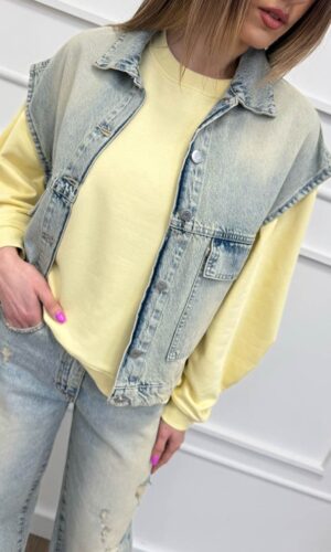 HaveOne Gilet Denim Sabbiato