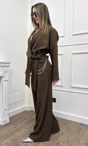 HaveOne Pantalone Cintura Cioccolato