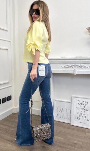 Vicolo Blusa Coquette Giallo