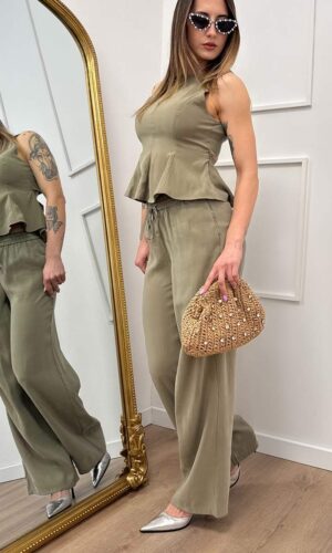Only Pantalone Ibiza Life Militare