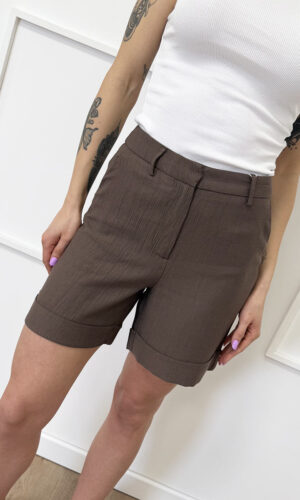 Pieces Shorts Coffee Quartz