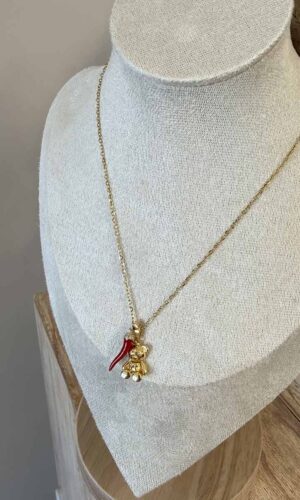 VelvetSnack Collana Teddy Lucky Gold