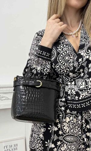 Vicolo Borsa Beltie Bucket Nero