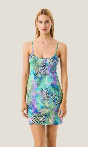 4Giveness Abito Corto Patch Animalier