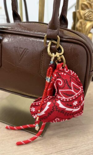 Vicolo Charm Bandana Cuore Rosso