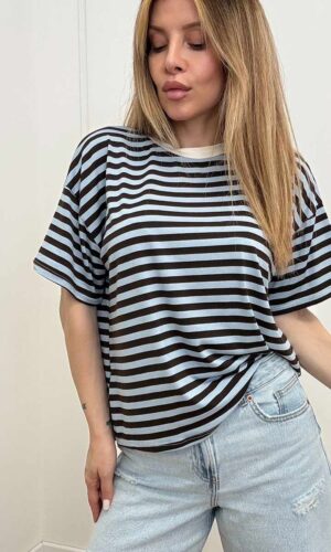 HaveOne T-shirt Scatolina Righe Moro