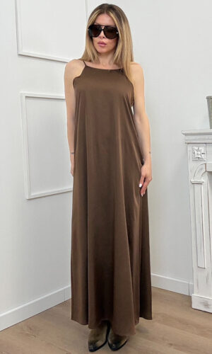 HaveOne Vestito Viscosa Gianduia