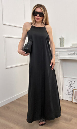 HaveOne Vestito Viscosa Nero