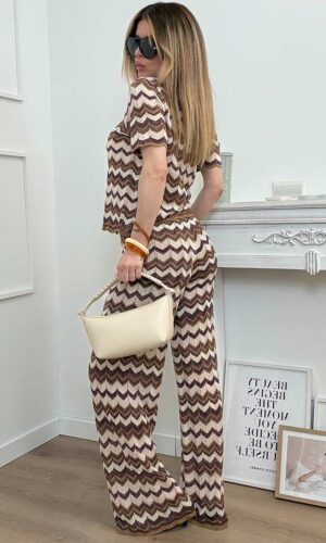 Only Pantalone Zig Zag Ametista