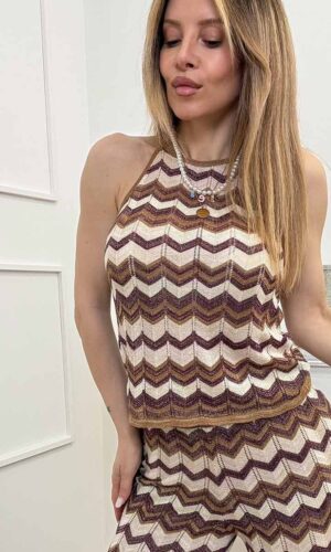 Only Top Zig Zag Ametista