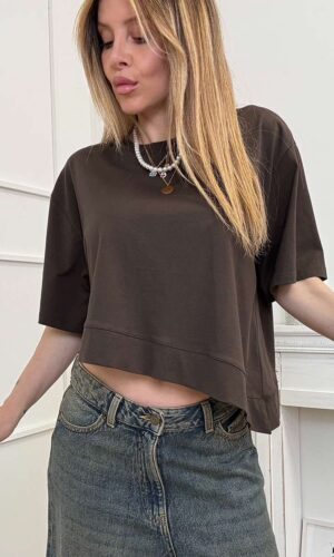 Vicolo T-shirt Diagonale Moro