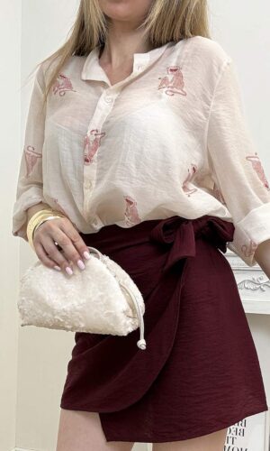 HaveOne Camicia Scimmietta Rosa