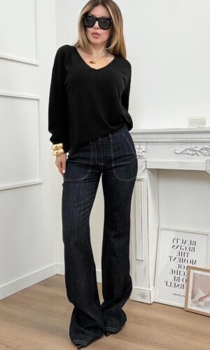 HaveOne Denim Flare Sky