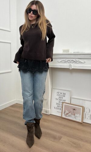 Only Maglia Lace Moro
