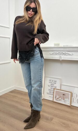 Only Maglia Lace Moro