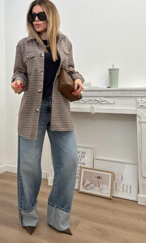 Pieces Giacca Camicia Bibury