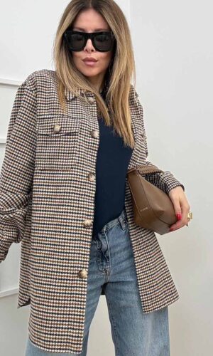 Pieces Giacca Camicia Bibury