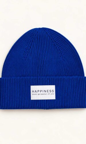 Only Berretto Patch Happiness Blue